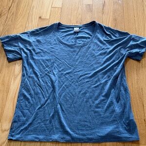 Icebreaker Merino Wool Blue Short Sleeve Shirt Sz M